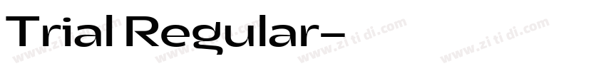 Trial Regular字体转换